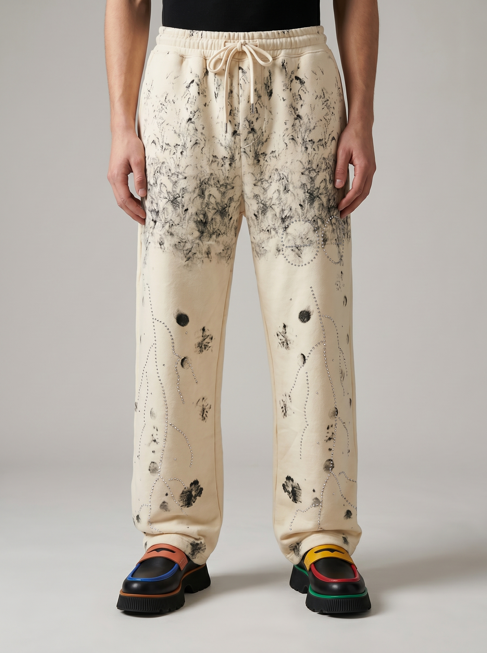 Rhinestone Velour Sweatpants