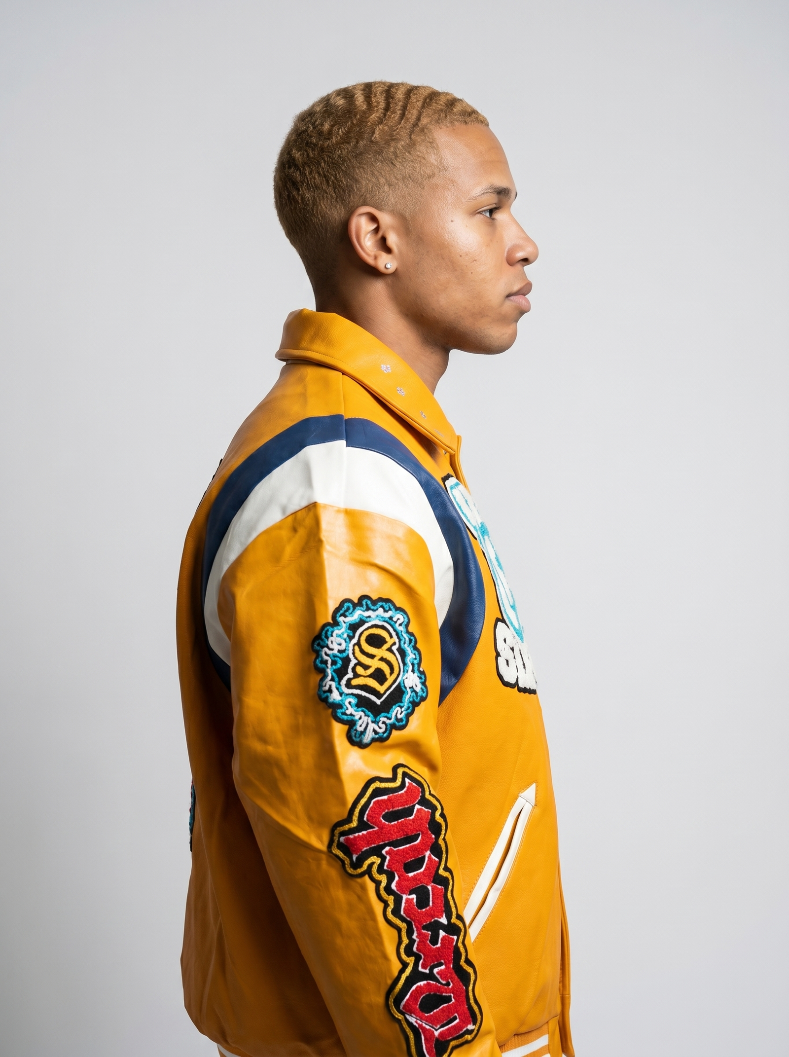 Yellow Academy Luxury Varsity Jacket - Image 3