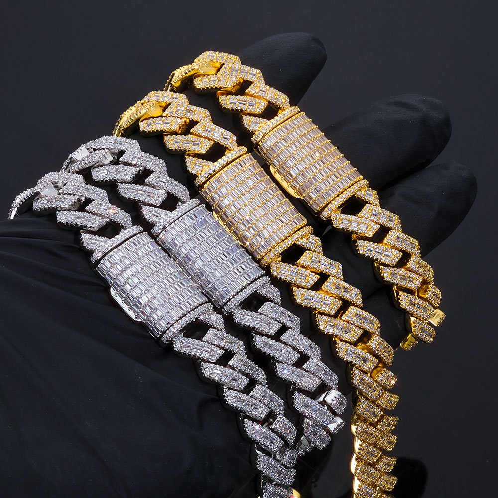 Santino 14MM Baguette Cuban Link Chain - Image 2