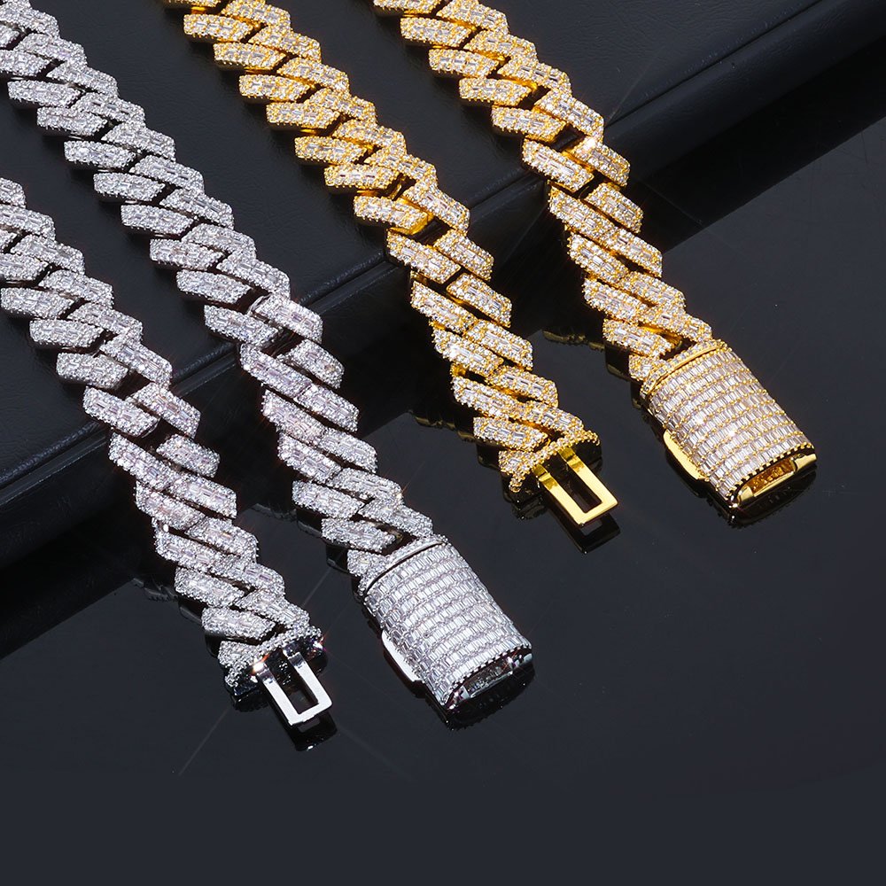 Santino 14MM Baguette Cuban Link Chain - Image 3