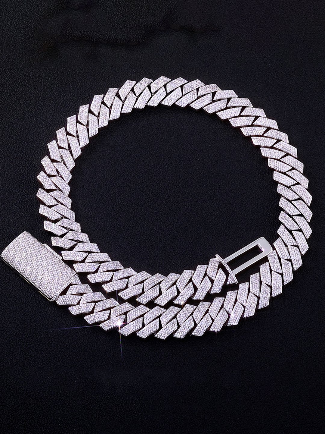 Santino 22MM 4-Row 5A Zircon Iced Out Cuban Chain